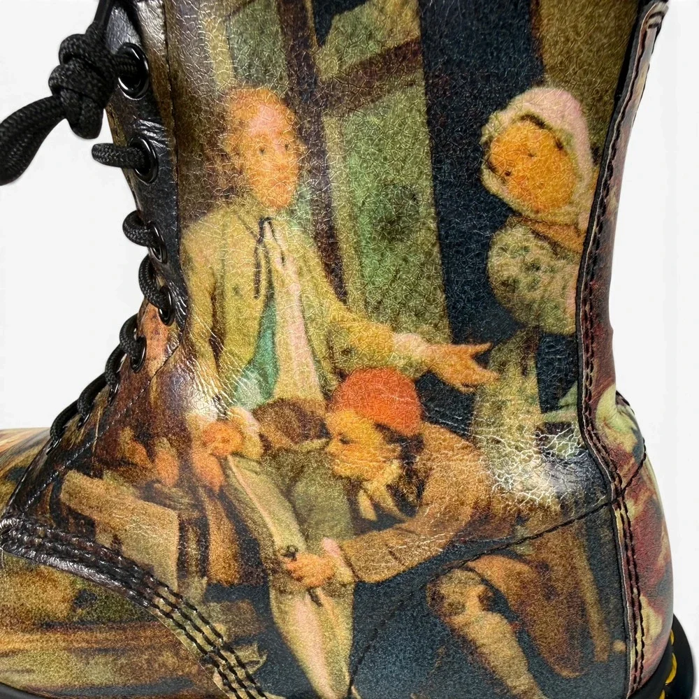 Dr. Martens Pascal Boots Museum Edition William Hogarth A Rakes Progress Mens 9